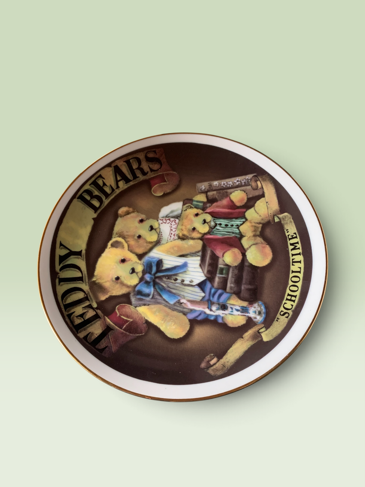29439 - 8" Teddy Bears School Time Plate |10-15|