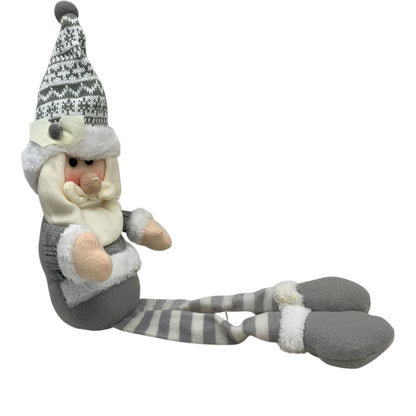 11977 - 20" Shelf Sitter Grey Santa |Pod 2-2|