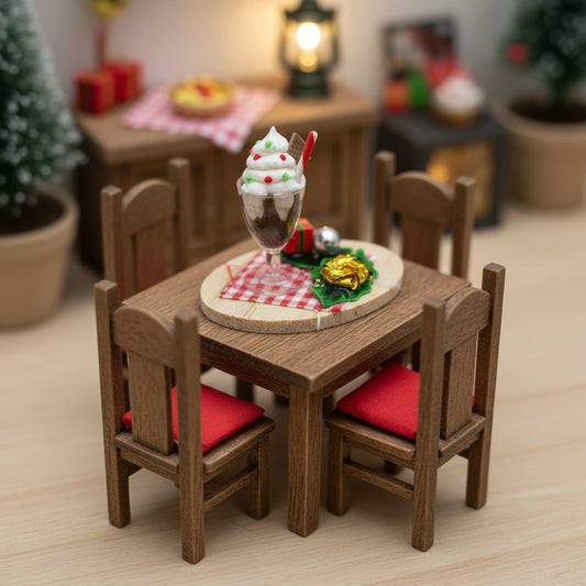 36676 - Dollhouse Christmas Plate 1" |Pod 2-15|
