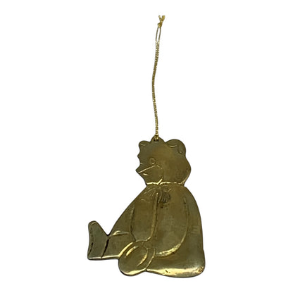 15484 - 4 Inch Brass Bear Ornament |Pod 2-54|