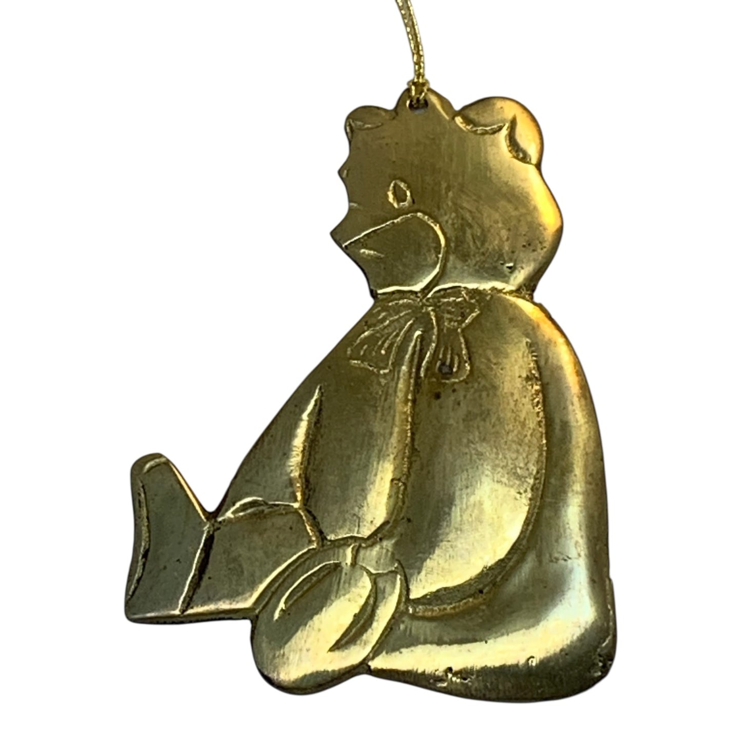 15484 - 4 Inch Brass Bear Ornament |Pod 2-54|