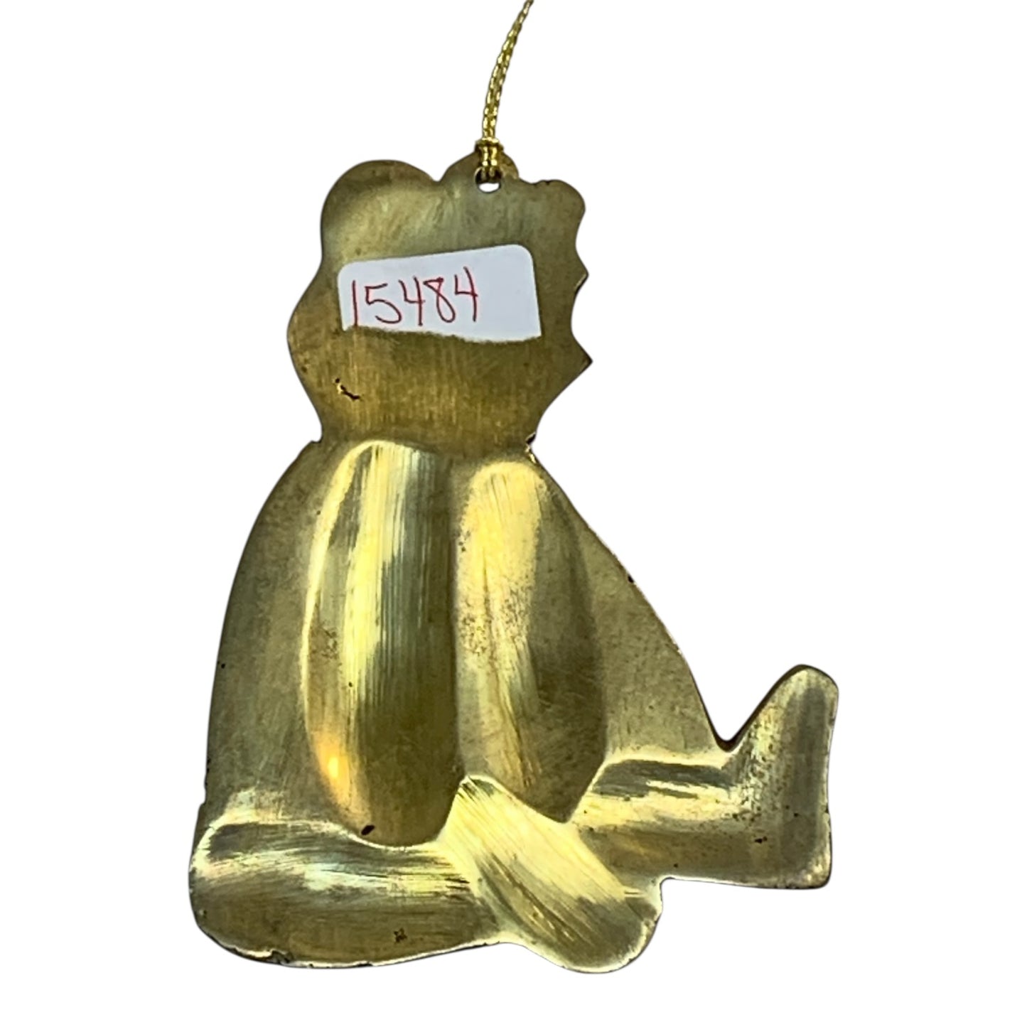 15484 - 4 Inch Brass Bear Ornament |Pod 2-54|