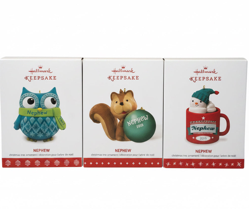 5405 - Set of 3 Hallmark Keepsake Nephew Ornaments 4" |TBD|