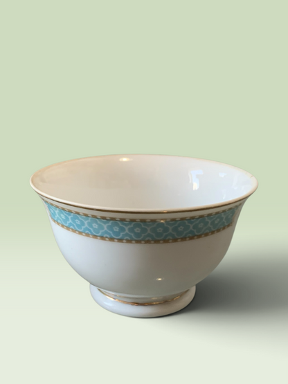14391 - Blue White Floral Cup Saucer 5" |TBD|