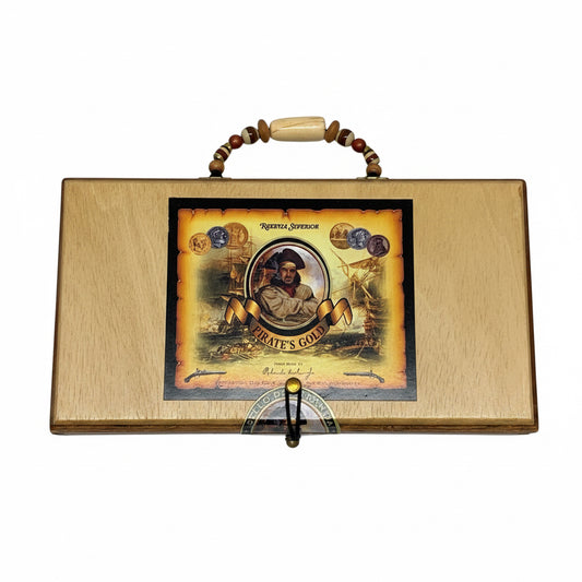 28208 - 11" Pirates Gold Cigar Hand Crafted Purse |1-26|
