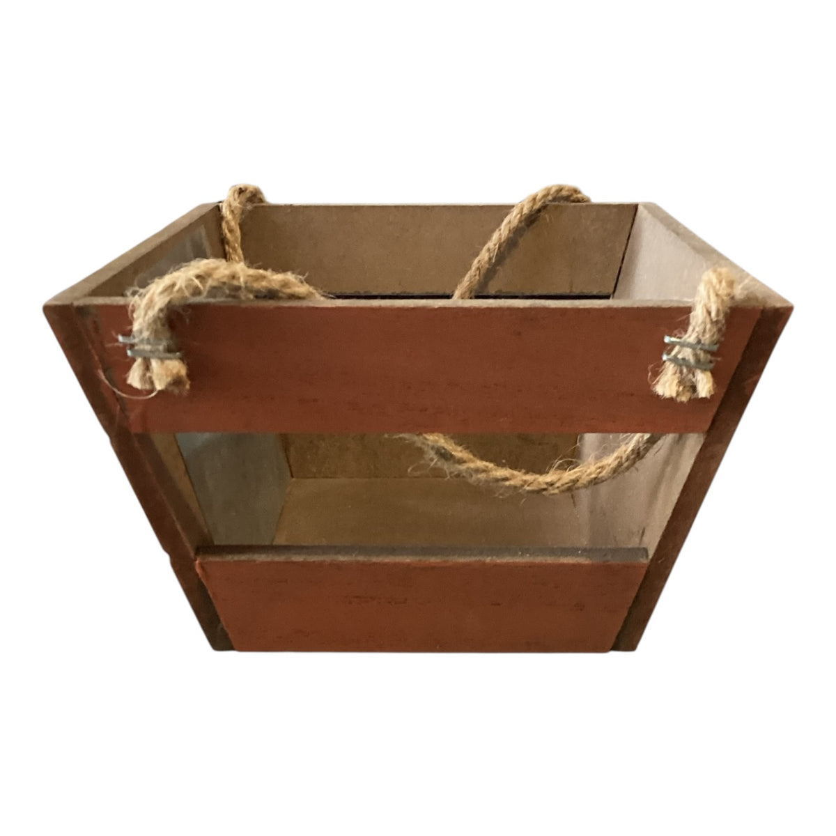14930 - Pumpkin Patch Wood Basket 6" - |23-3|