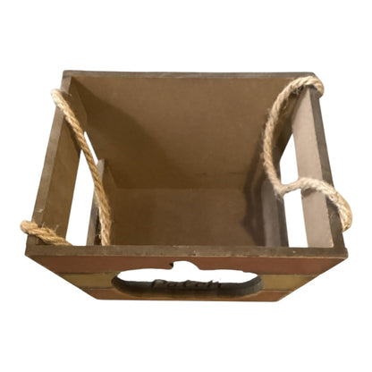 14930 - Pumpkin Patch Wood Basket 6" - |23-3|