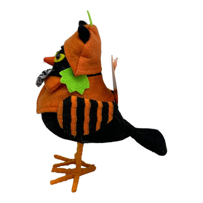 25129 - Pumpkin Black Bird 4" |Pod 1-5|