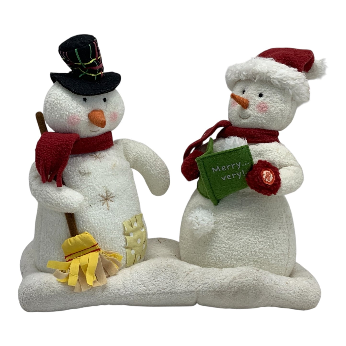 41772 - Hallmark Mr and Mrs Snowman Jingle Pals Plush |Pod 2-2|