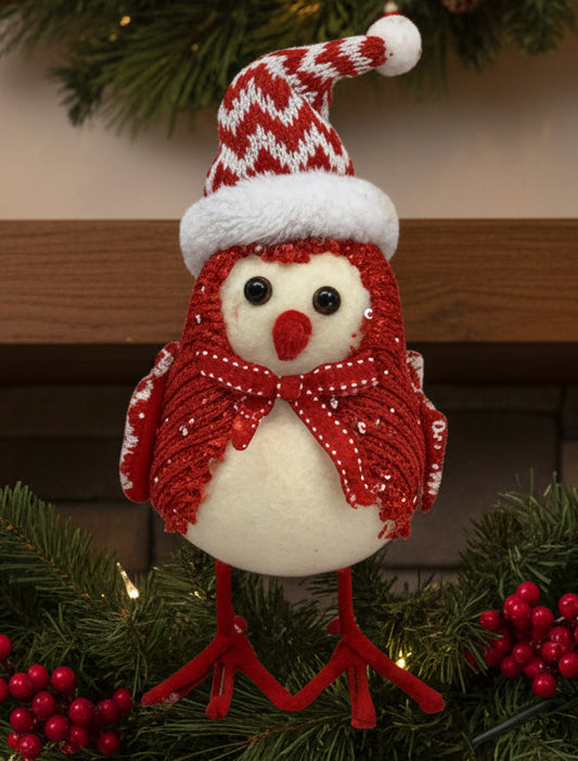 11040 - 9" KNIT RED SNOW BIRD |TBD|