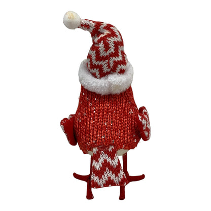 11040 - 9" KNIT RED SNOW BIRD |TBD|