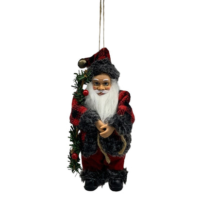 30359 - 7" Santa Red Plaid w Staff |Pod 2-2|