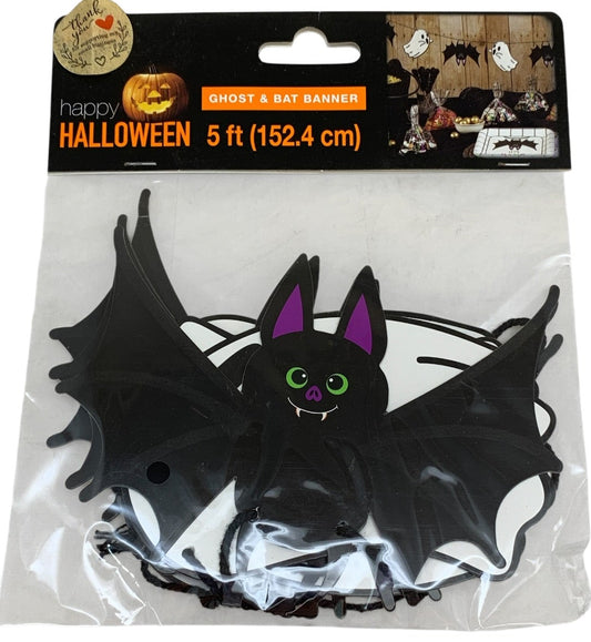 29941 - Ghost & Bat Banner 5 Ft |Pod 2-8|