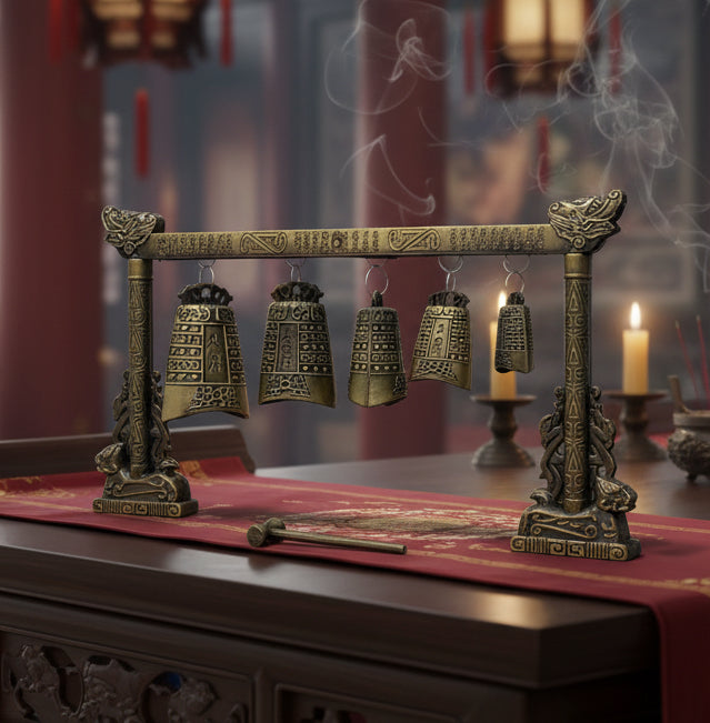 13461 - ANCIENT METAL Bell 7 Gong Dragon |13-26|