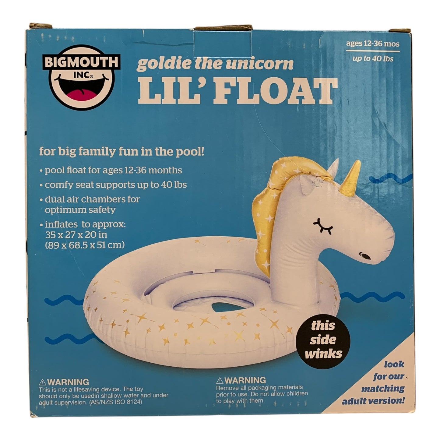 26886 - Goldie the Unicorn Float 35 x 27 x 20 in |TBD|
