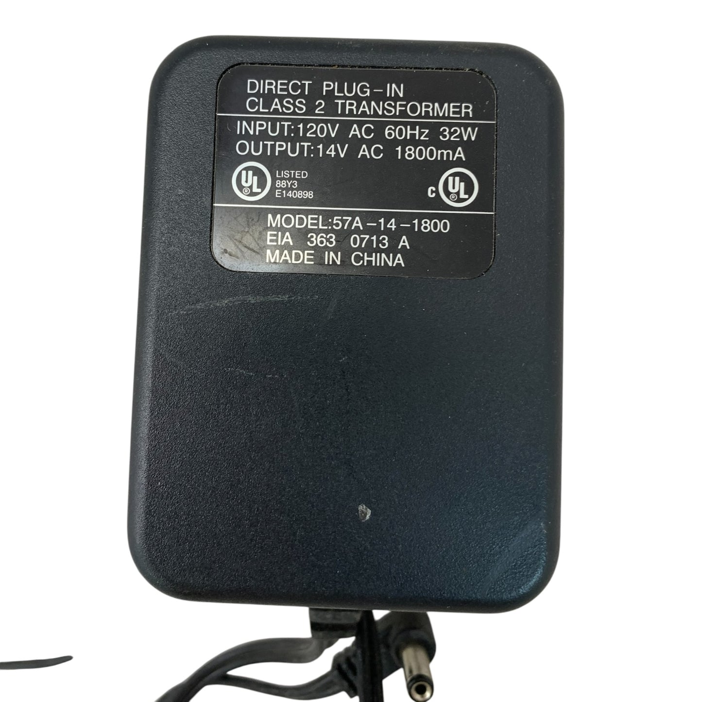 42821 - AC Adapter For Madol 57A-14-1800 Direct Plug-In Class 2 Transformer |S-10|