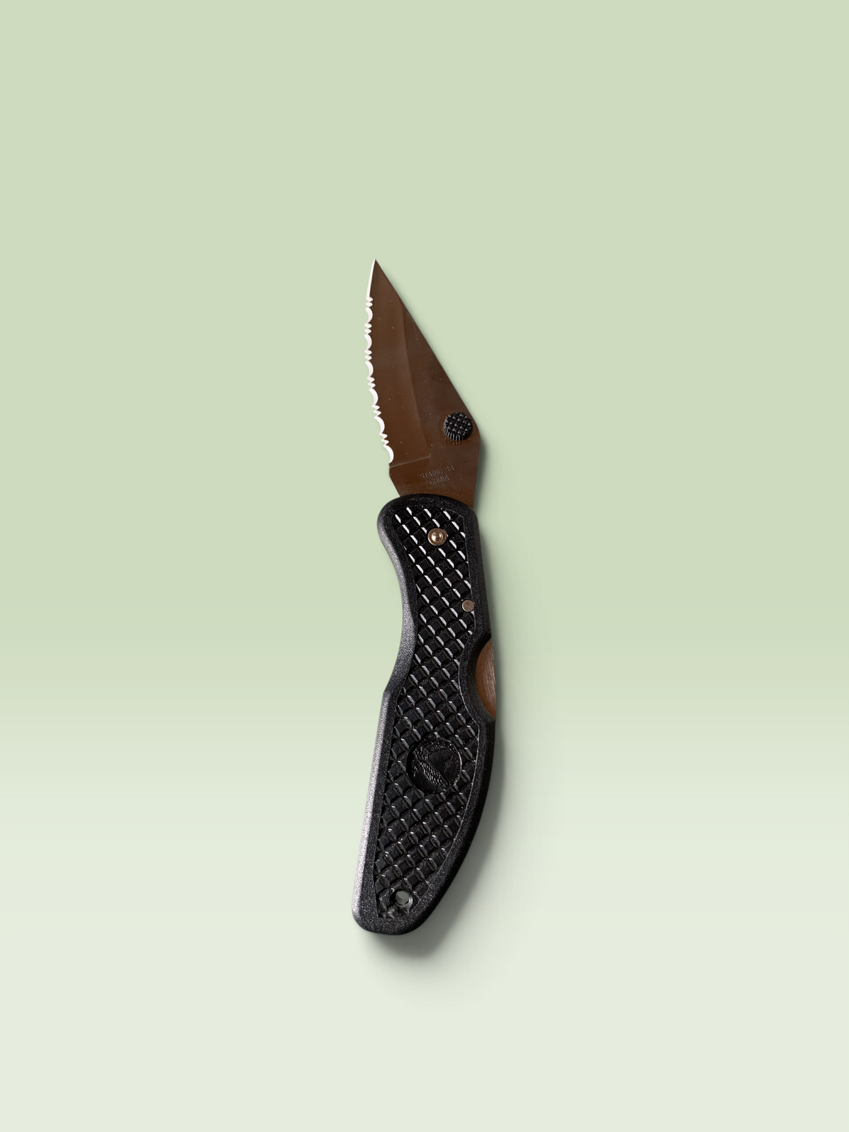 14820 - 2 Pack 9" Folding Black With Eagle Pocket Knife |77|