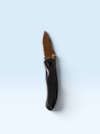 12796 - Knife Pocket w/Clip Black 4" |Store|