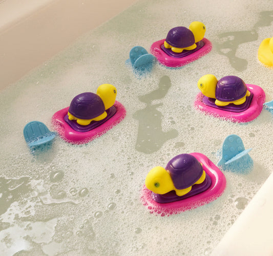 36669 - Set of 4 Bathtime 4" Turtle Wind Up Splash Toys |TBD|