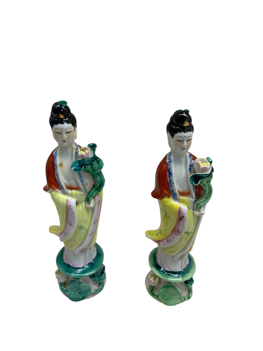 14696 - SET OF 2 8" Color Quan Yin - Right Hand |X-34| |Pod 3-58|