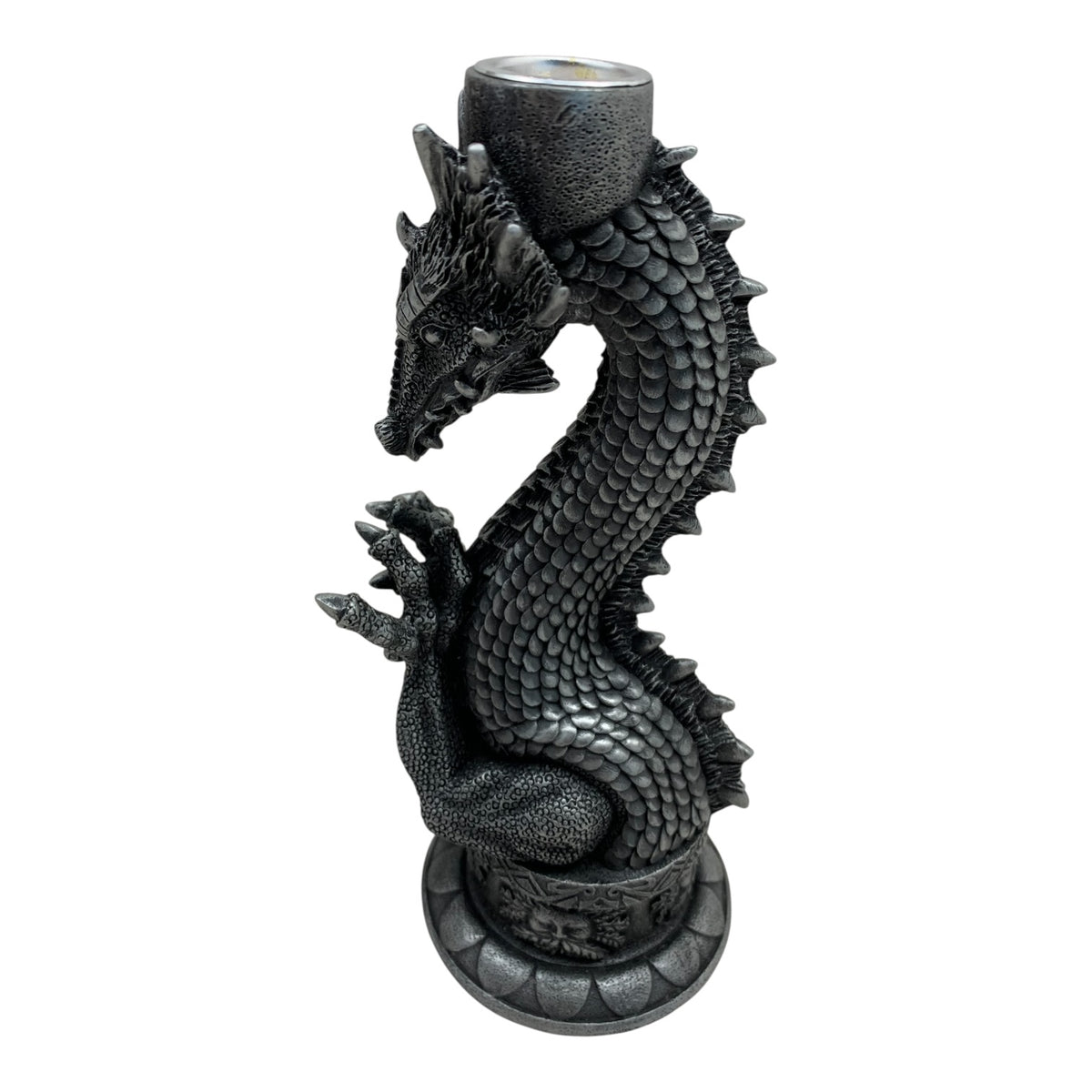 10580 - 10" Dragon Candle Holder - |9-4|