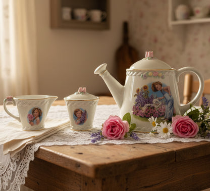 41245 - Danbury Shirley Temple Collectible Tea Set for Kitchen Display and Nostalgic Home Decor |A-8|