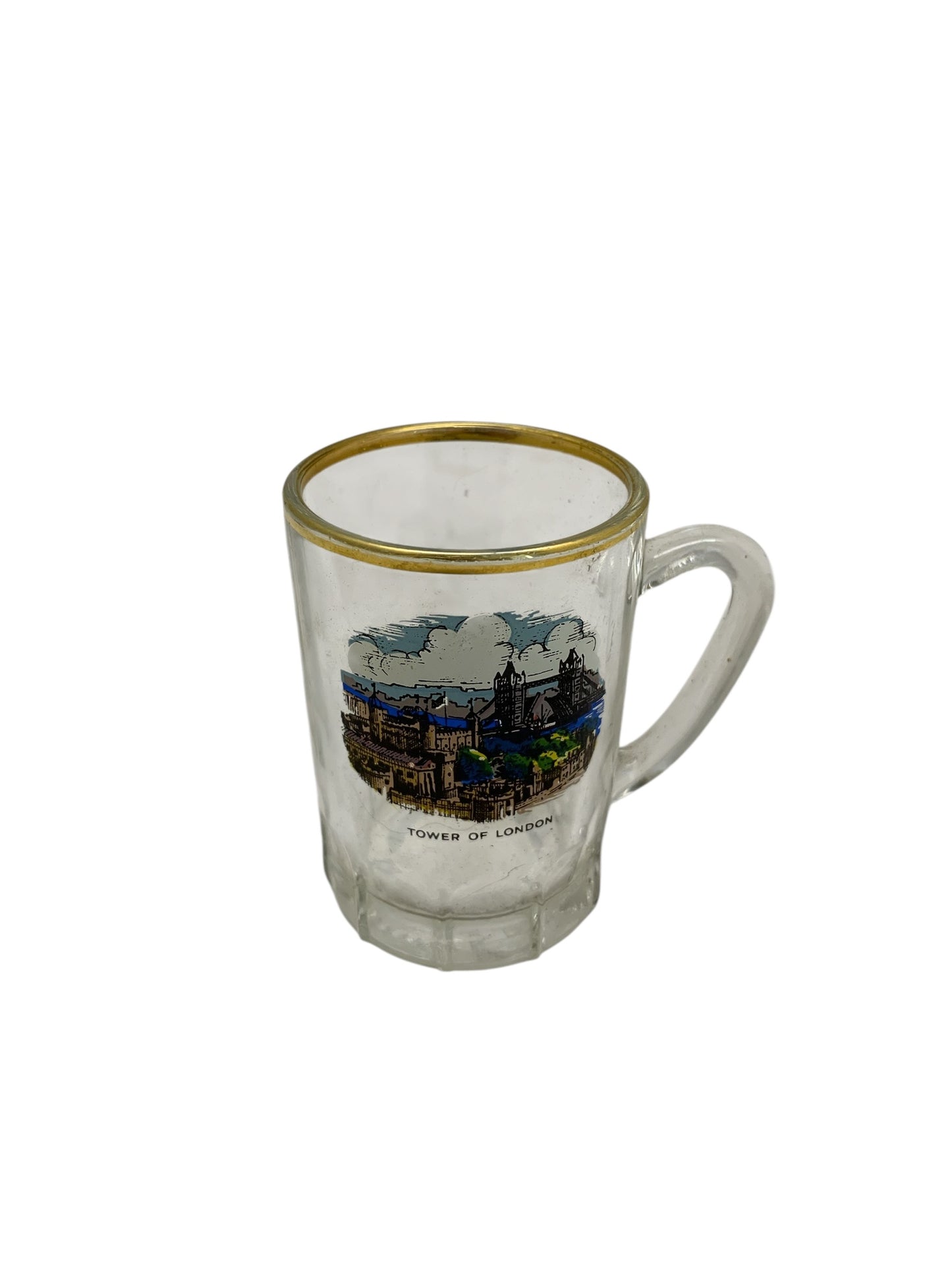35198 - 3" Tower Of London Glass Shot Mug Shot Glass |7-20|