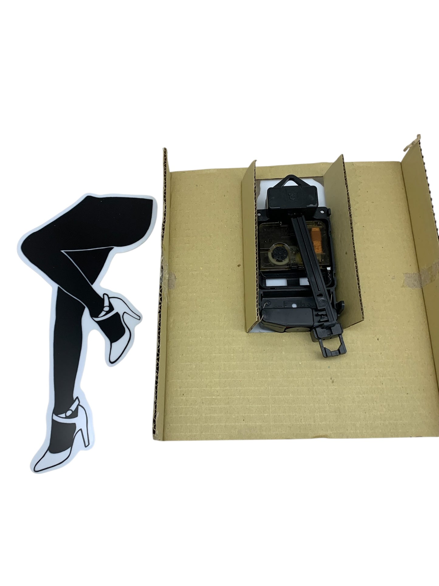 5759 - White Pendulum Clock 9" |14-36|