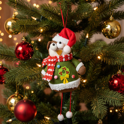 20324 - Owl Plush Tree Ornament - |Pod 2-10|
