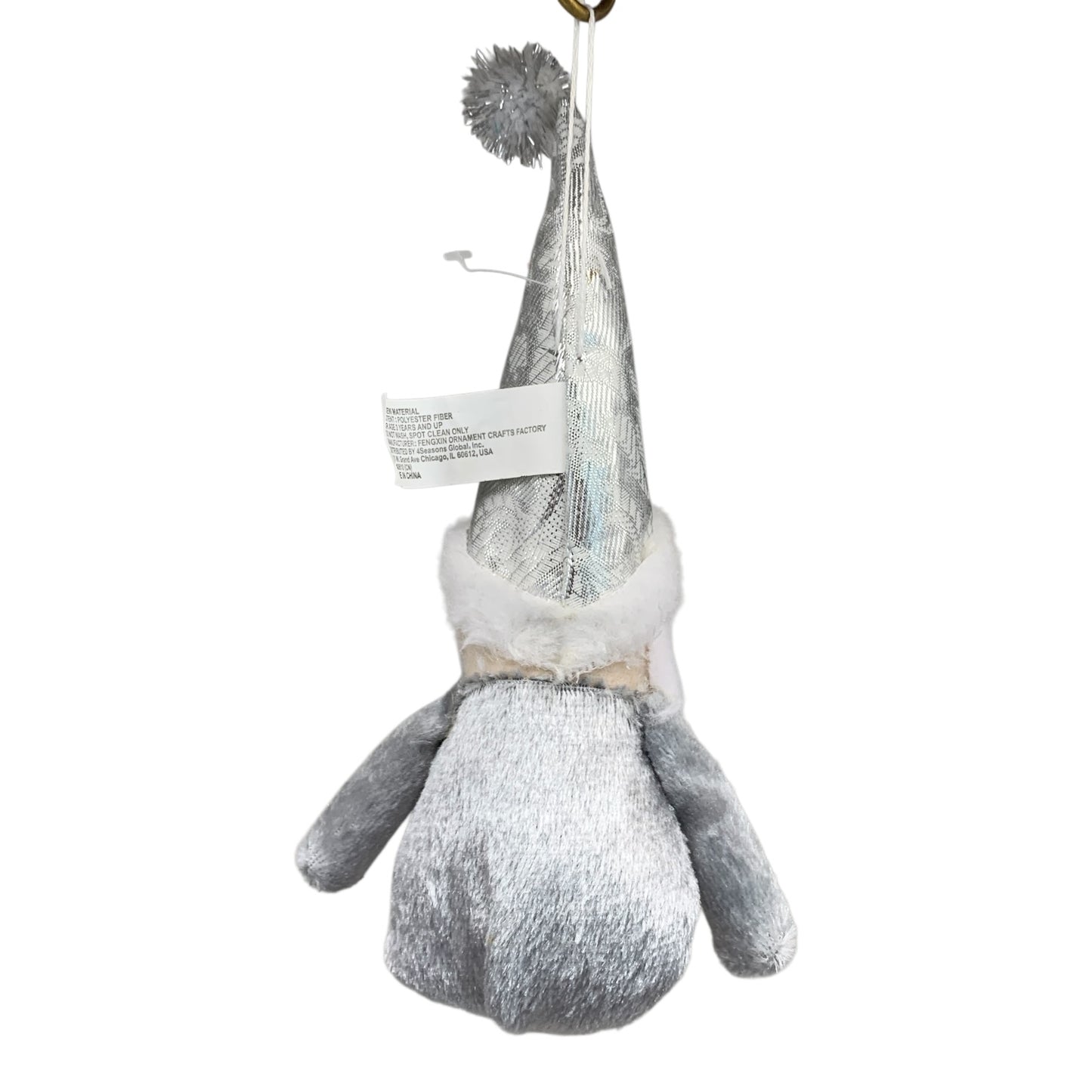 29398 - 8.5" Small Silver Santa Plush - |Pod 2-10|
