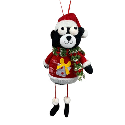 13863 - Boy Bear Plush Ornament - |Pod 2-10|