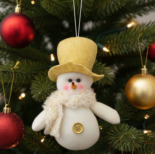 30801 - 6" Snowman Plush Gold Hat |Pod 2-10|