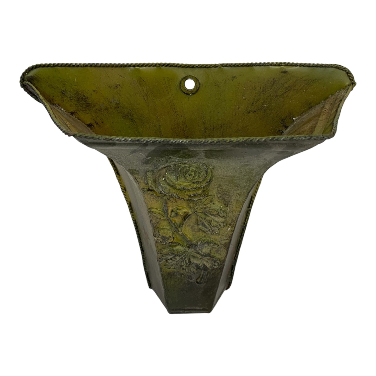 26489 - 10" Metal Wall Planter With Rose |11-20|