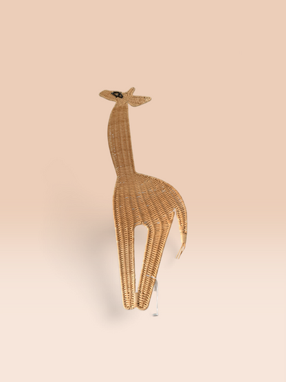19334 - Hand Crafted 21" Rattan Giraffe |A-10|