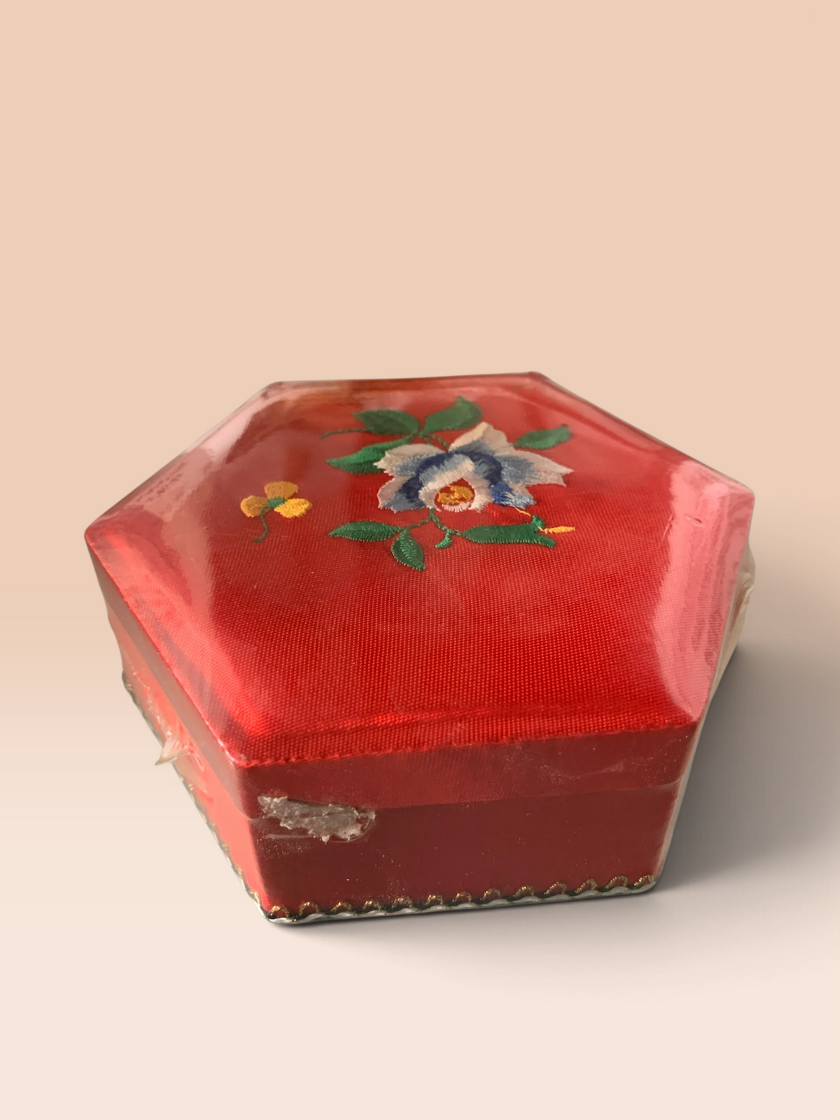 16394 - Hexagon Rose Case For Tea With 12 Jasmine Tea Bags 5" |18-24|