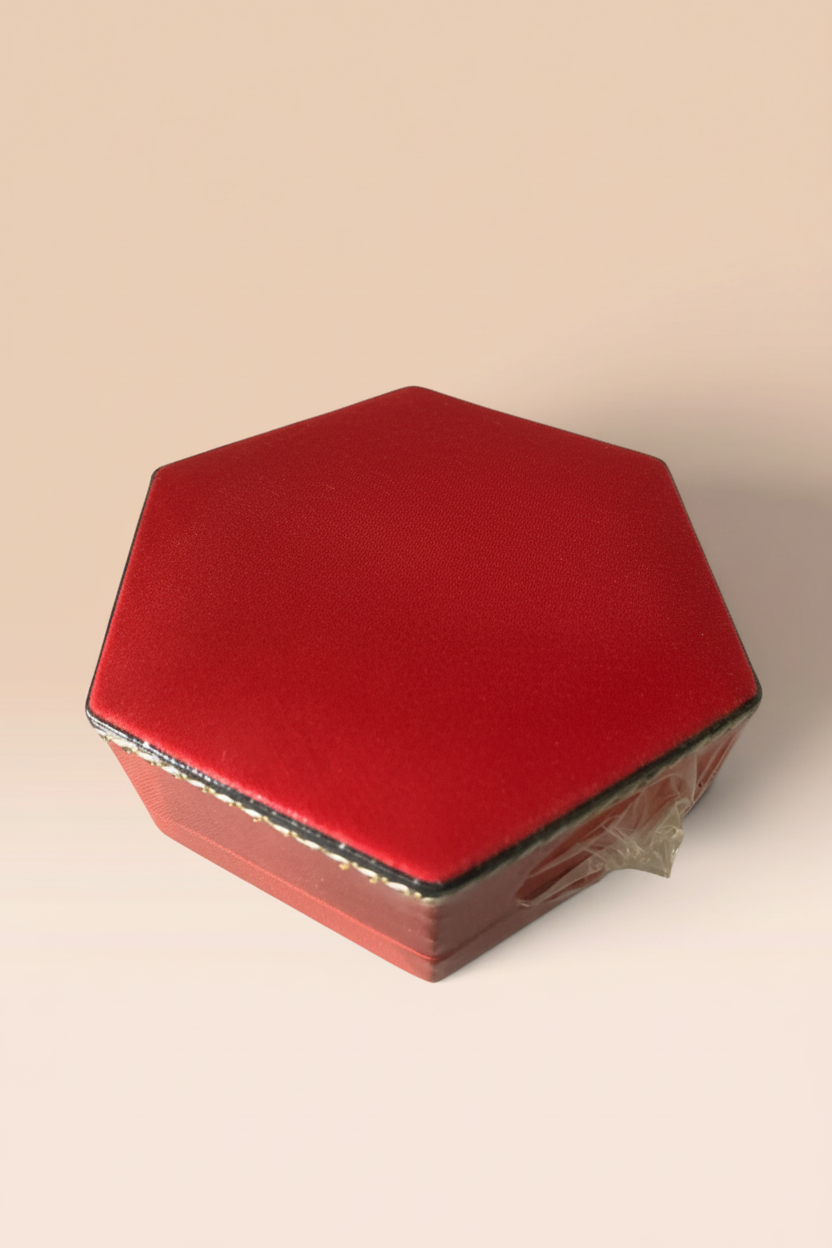 16394 - Hexagon Rose Case For Tea With 12 Jasmine Tea Bags 5" |18-24|