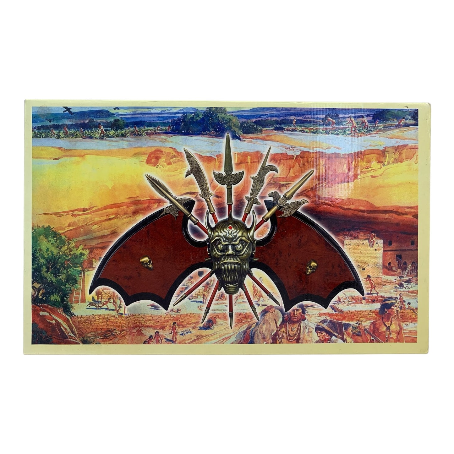 13630 - Bat 5 Pc Plaque With Weapons 15" |G-61-62-63|