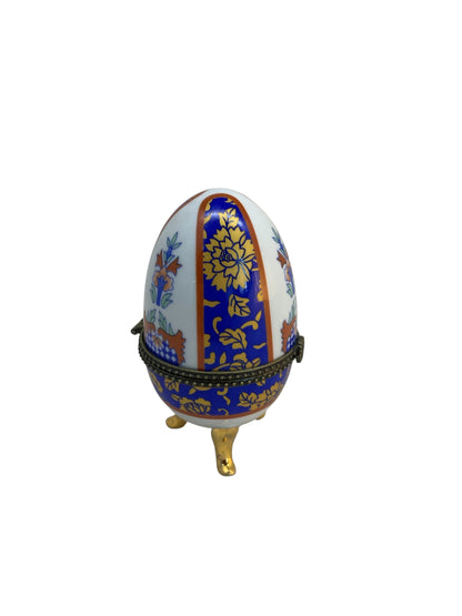 10258 - 4" Egg Box Blue Rust White |13-27|