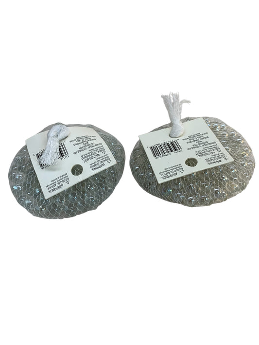 35228 - Set of Two 12 oz Bags Decorative Fillers Clear Marble Stone |12-25|