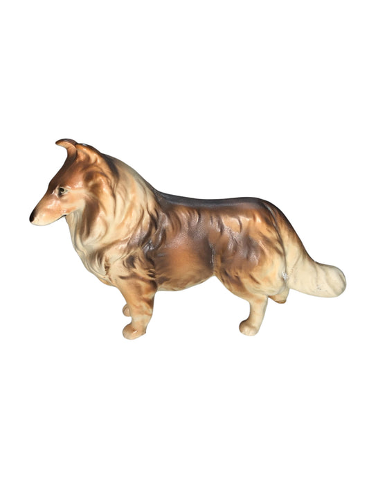 35015 - 6" Made in Japan Ceramic Collie Dog Figurine |H-10|