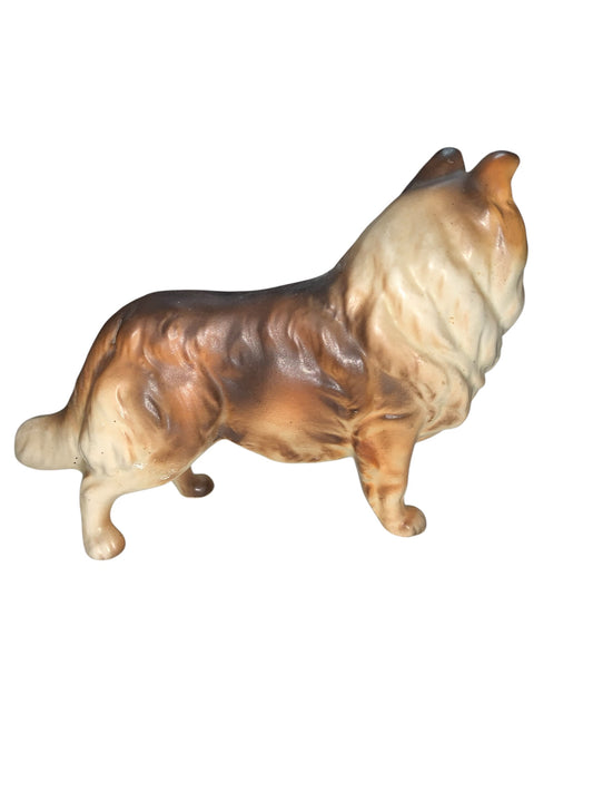 35015 - 6" Made in Japan Ceramic Collie Dog Figurine |H-10|