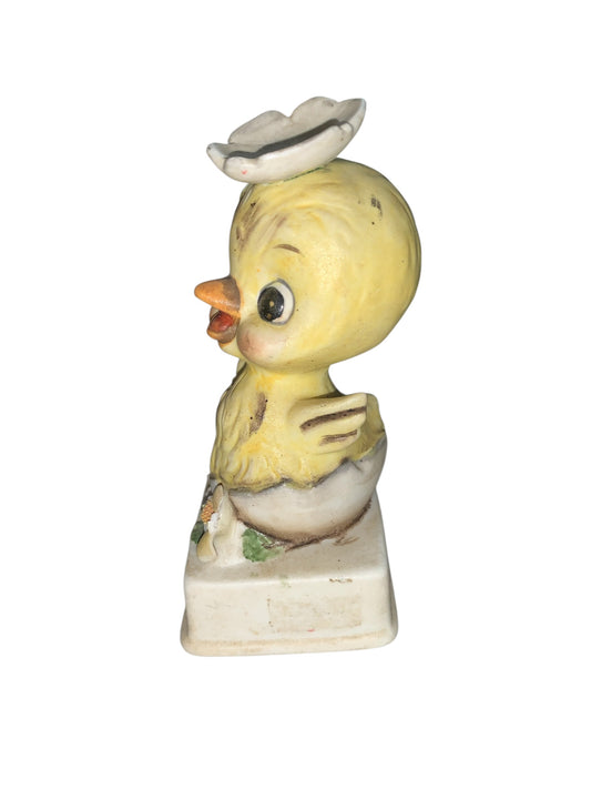34987 - Vintage Lefton Happy Birthday Ceramic 4" Duck |H-10|