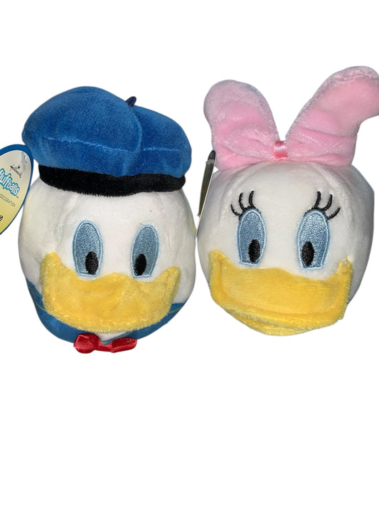 24327 - Donald and Daisy Duck Fluffballs Set 4" |Pod 2-6|H-59|