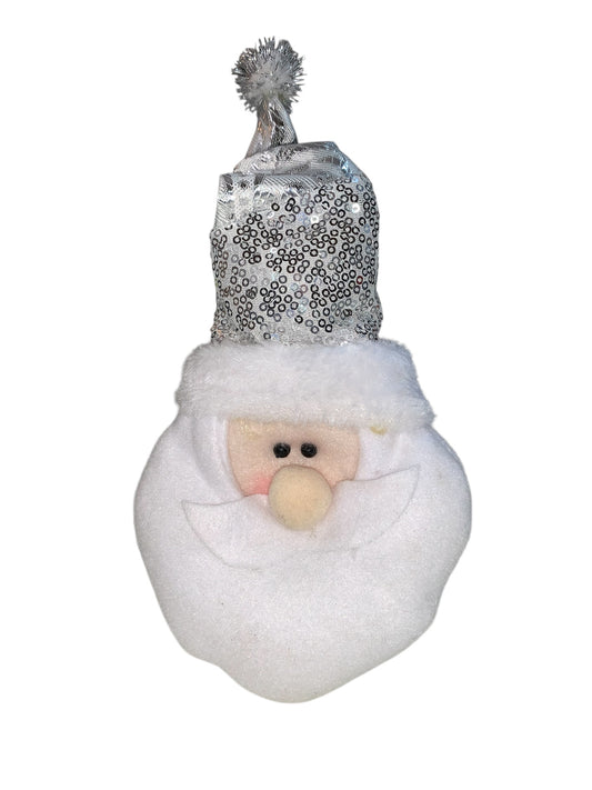 30803 - 10" Santa Plush Silver Hat |H-49|