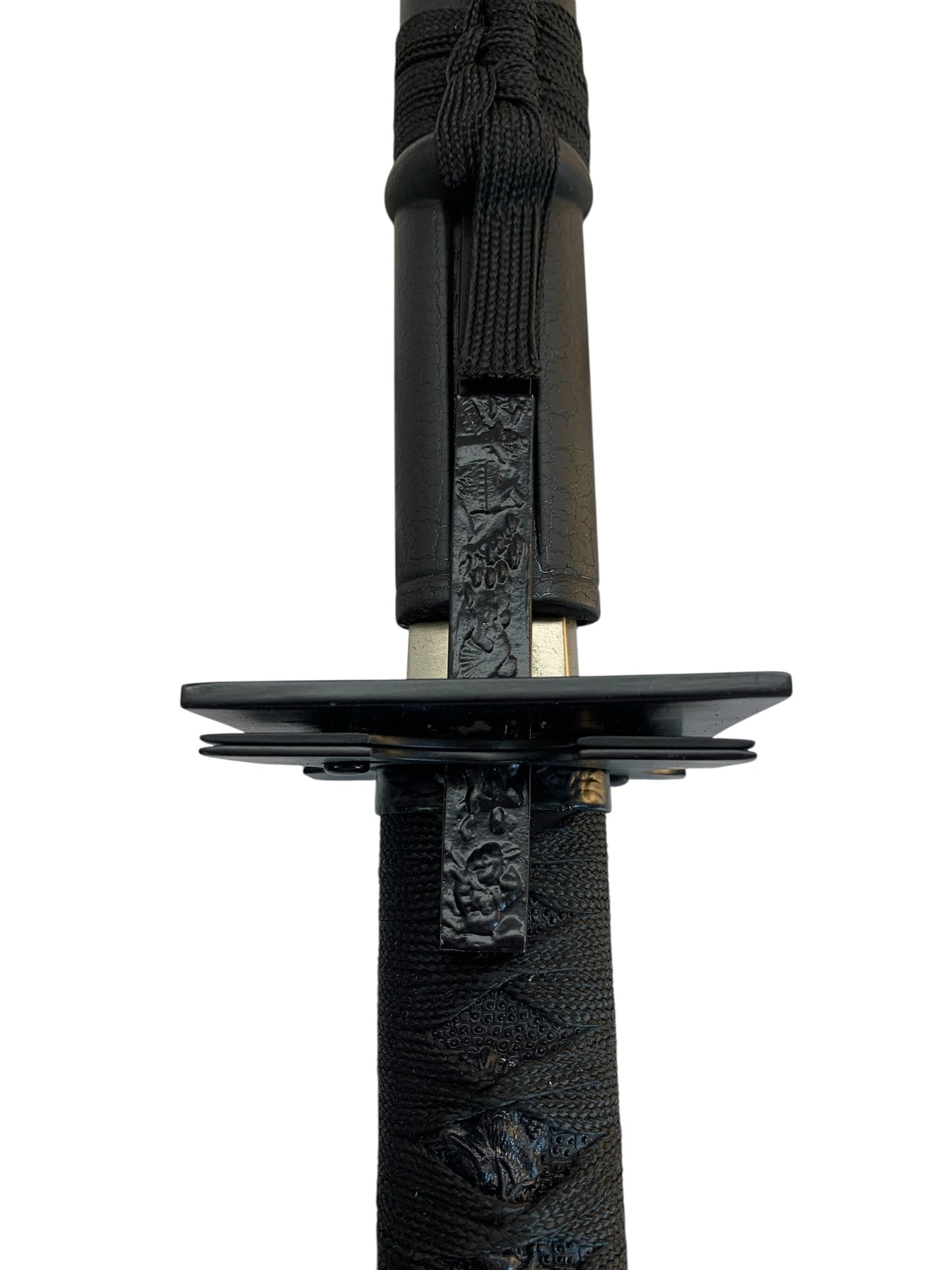 11746 - Ninja Warrior Chrome 440 Stainless Steel 26" Blade 9" Cloth Hilt |Back Garage|