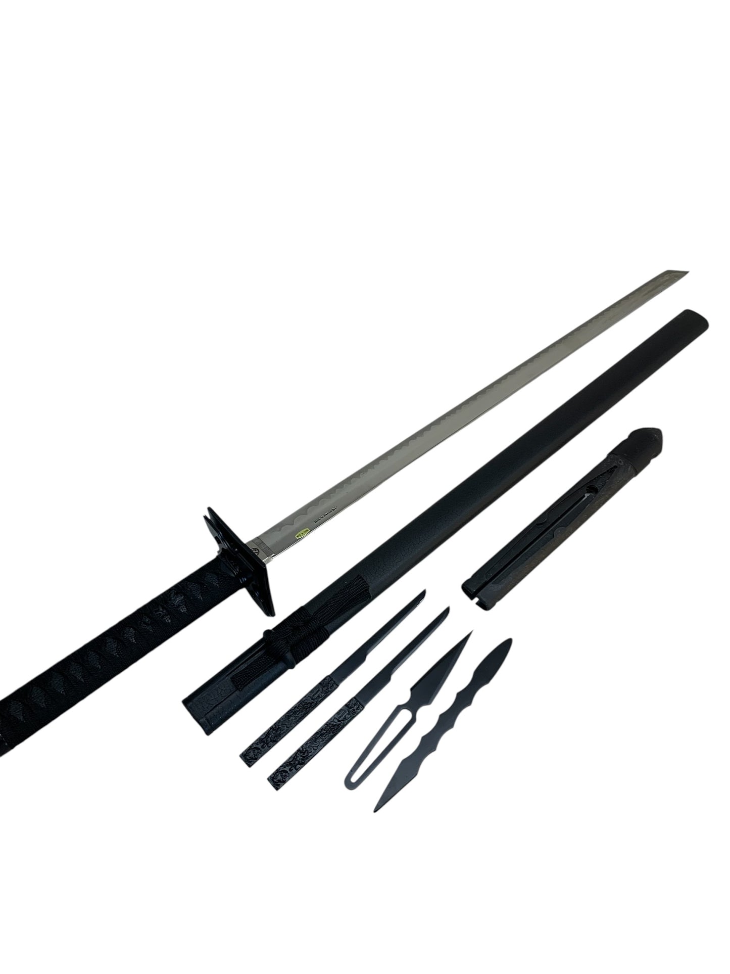11746 - Ninja Warrior Chrome 440 Stainless Steel 26" Blade 9" Cloth Hilt |Back Garage|