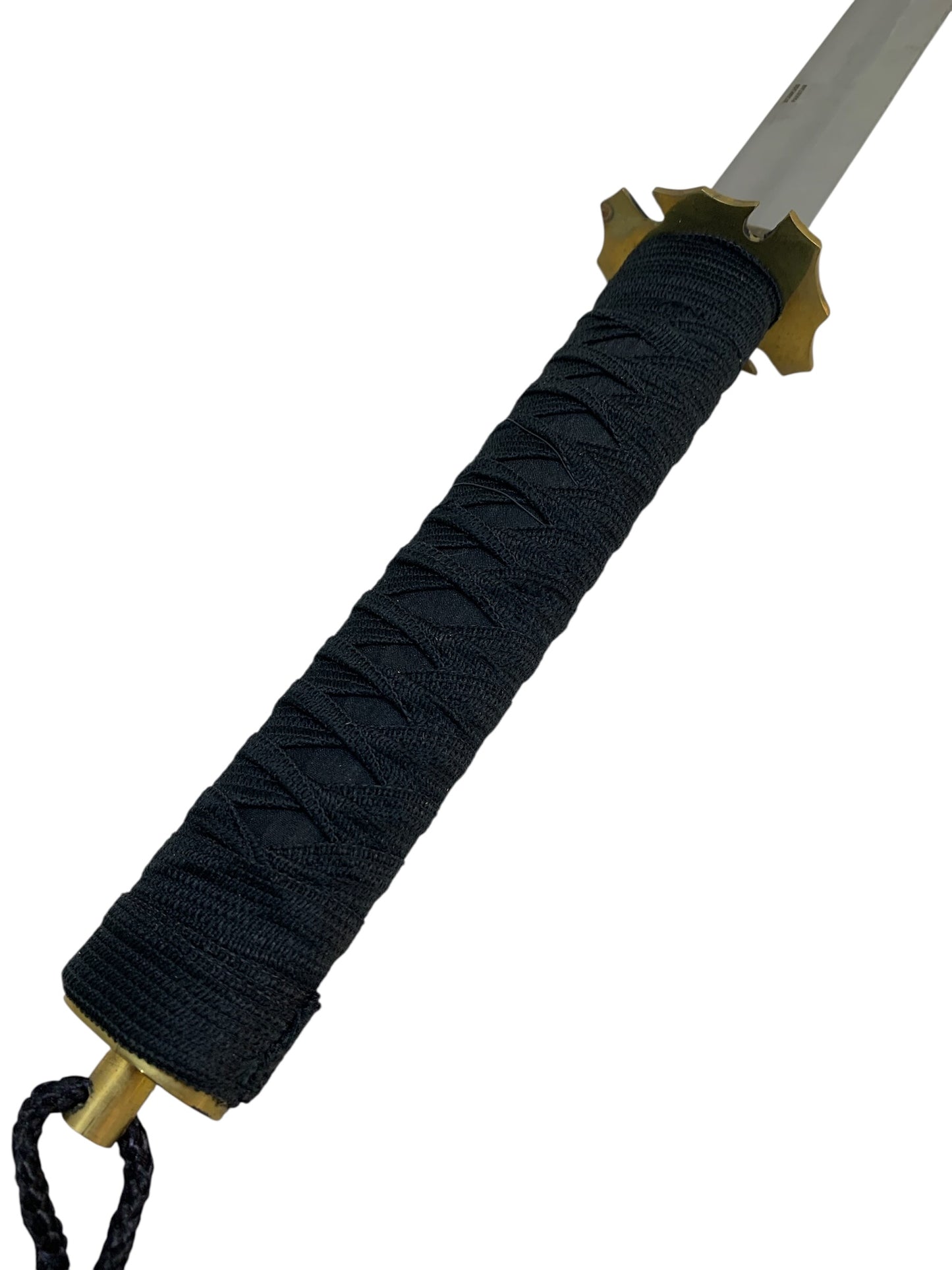 12292 - Ninja Cloth Black Sword 8" Hilt 18" Steel Blade |26-C|