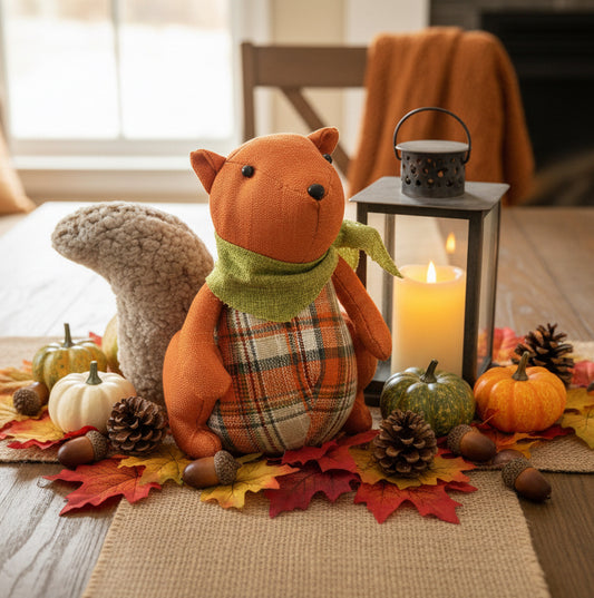 29074 - 9" Squirrel Fall Shelf Sitter |H-59|