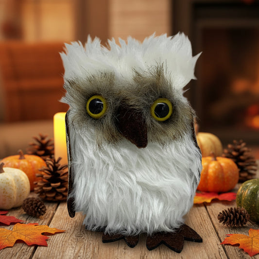 32514 - White Owl Shelf Sitter 5" |Pod 2-6|