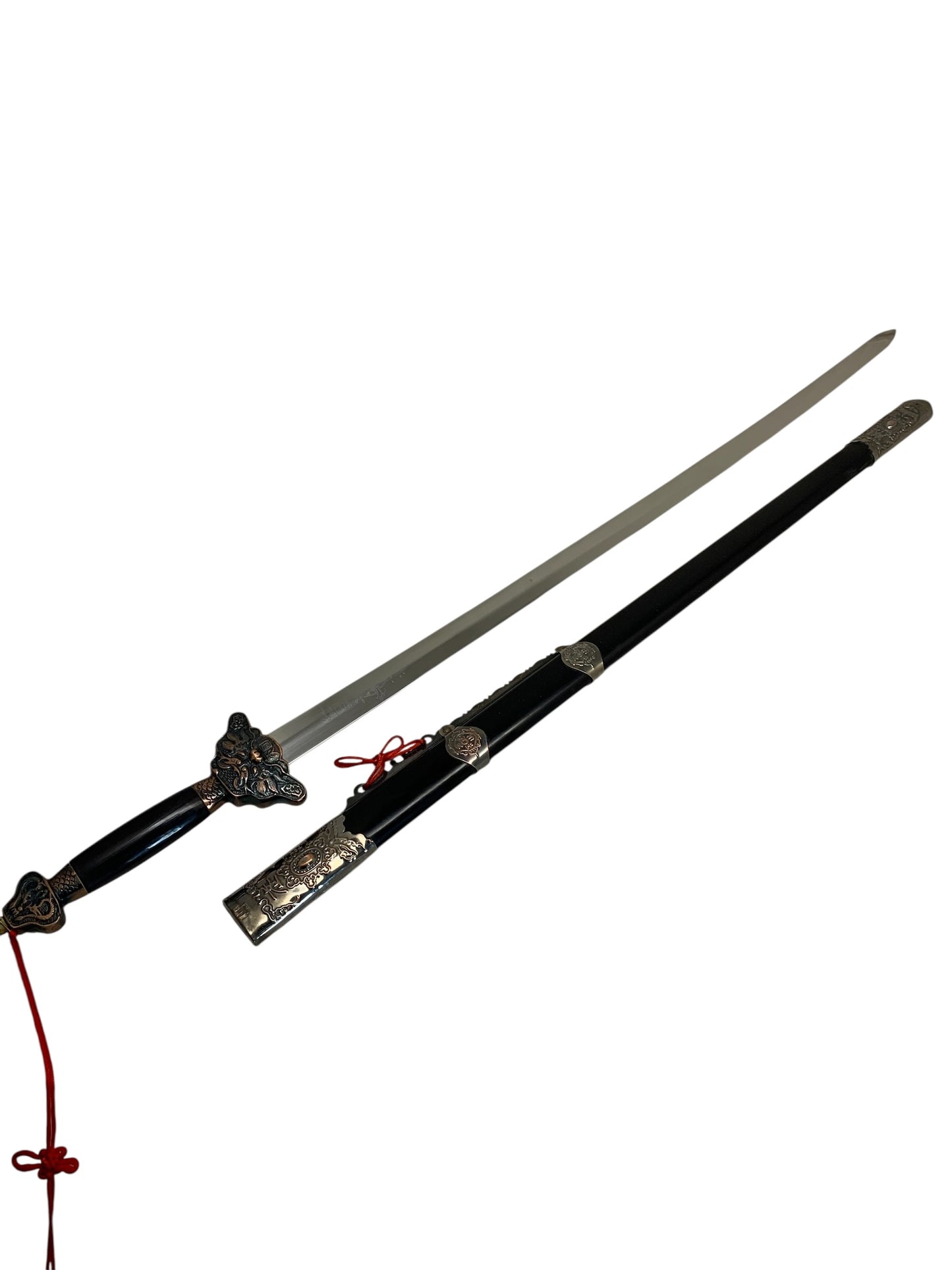 3348 - 38" Tai Chi Black Traditional Sword - |3-G Down|